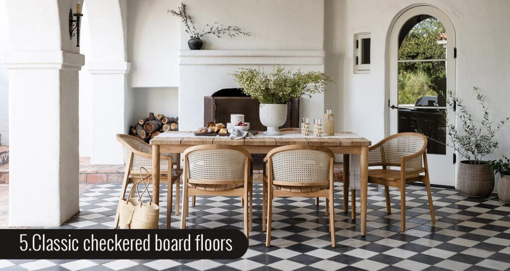 classic checkered floor Tiles